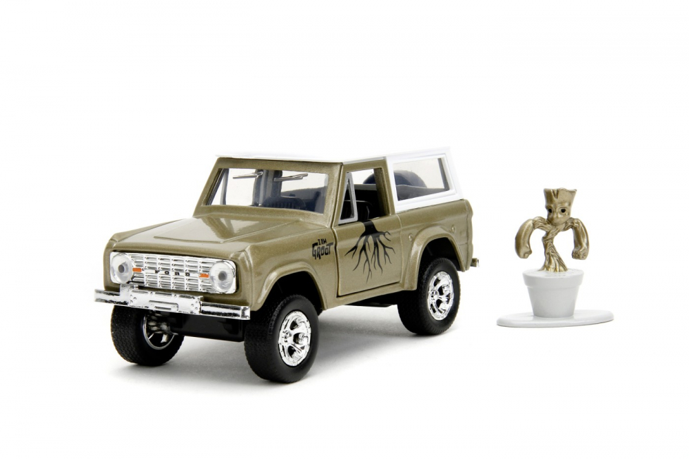 Jada Marvel Set Masinuta Metalica Ford Bronco Si Figurina Groot [3]