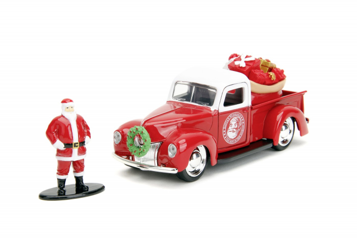 Jada Masinuta Metalica Christmas Themed 1941 Ford Pick Up Scara 1:32 [3]