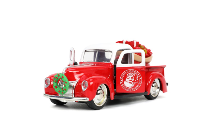 Jada Masinuta Metalica Christmas Themed 1941 Ford Pick Up Scara 1:32 [7]
