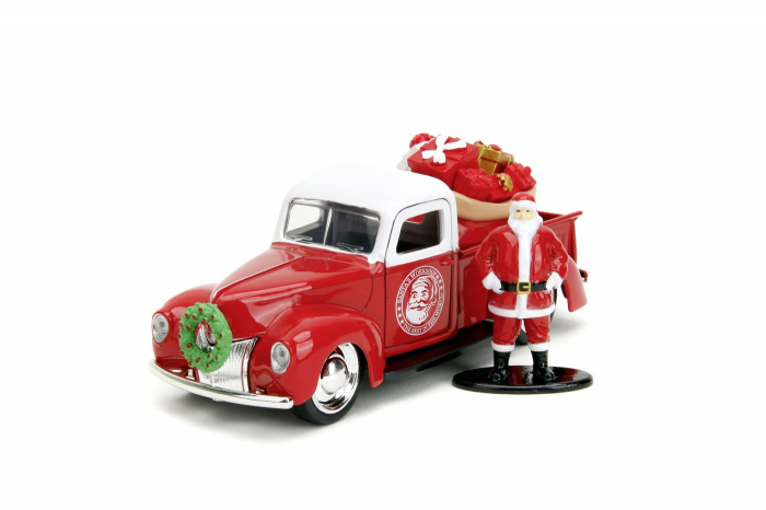Jada Masinuta Metalica Christmas Themed 1941 Ford Pick Up Scara 1:32 [2]