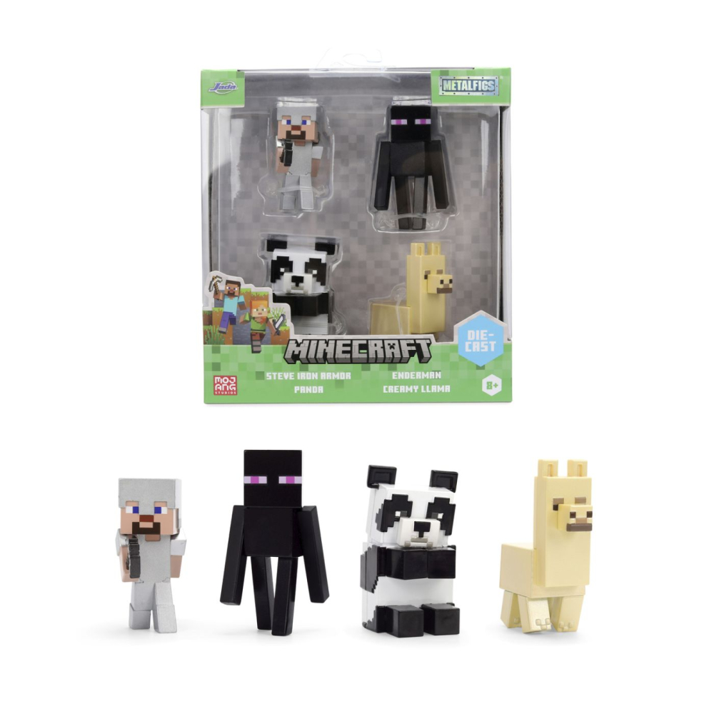 JADA MINECRAFT SET 4 FIGURINE METALICE 6.5CM [3]