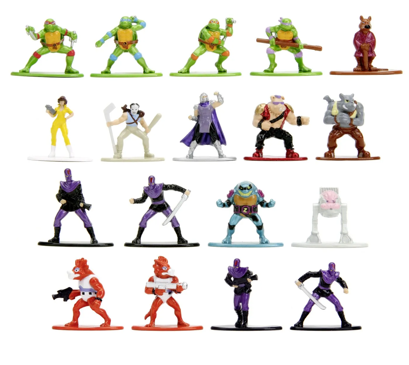 JADA NANOFIGURINE METALICE TESTOASELE NINJA 18 FIGURINE 4CM [3]