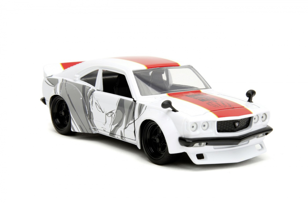 Jada One Punch Man Set Masinuta Metalica Mazda Rx 3 Si Figurina Saitama [3]