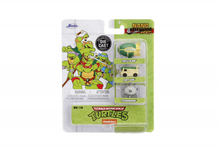 Jada Set 3 Mașinuțe Metalice Testoasele Ninja 4cm [5]
