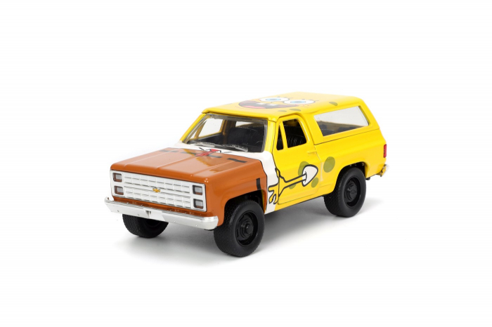 Jada Set Mașinuță Metalică Chevy K5 Blazer & Figurină Sponge Bob [6]