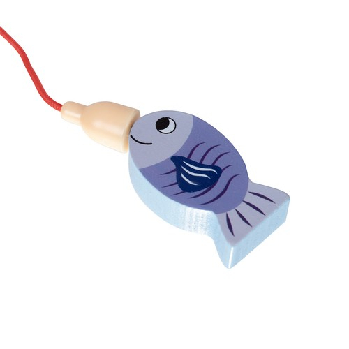 Joc 2 in 1, sortator si joc de pescuit, lemn,+3 ani [6]