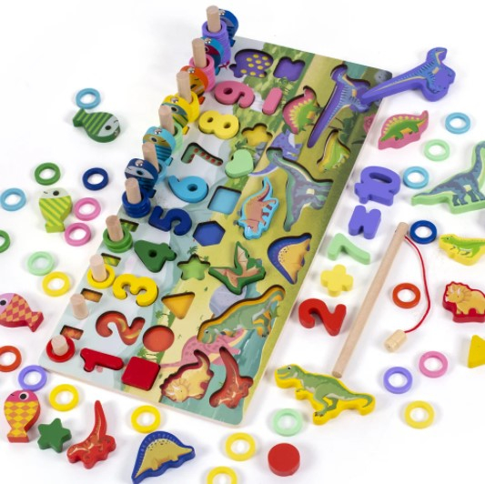 Joc 5 in 1 cu activitati si puzzle incastru [2]