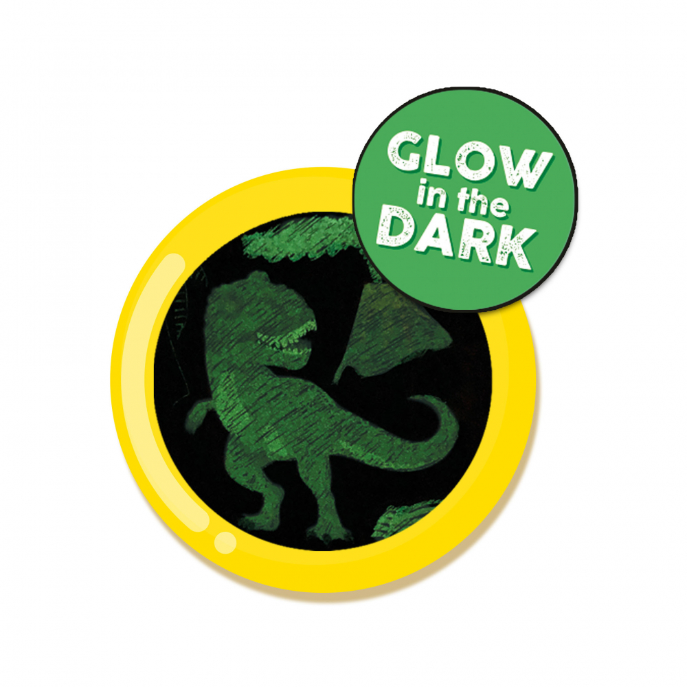 Joc creativ cu 6 carduri - Razuieste Dinozauri Glow-in-the-Dark [3]