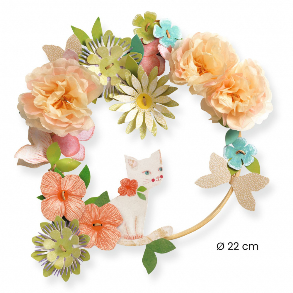 Joc creativ DIY Coronita cu flori Dalia, Djeco [4]