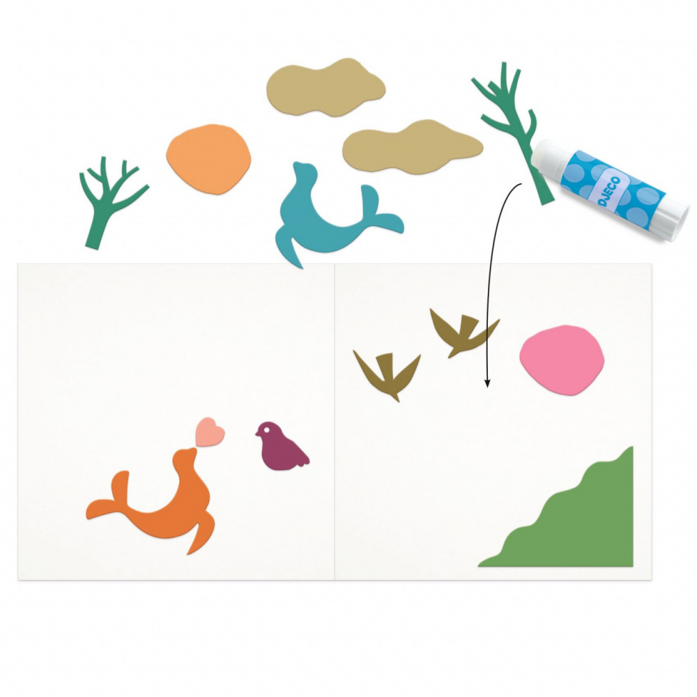 Set creativ Little papers cu 21 foi pretaiate si accesorii incluse [2]