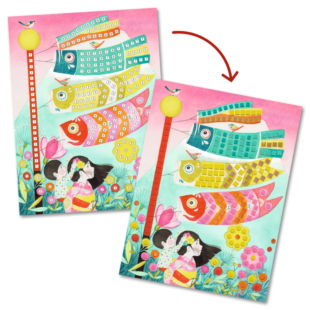 Joc creativ mozaic Arta japoneza, Djeco [4]