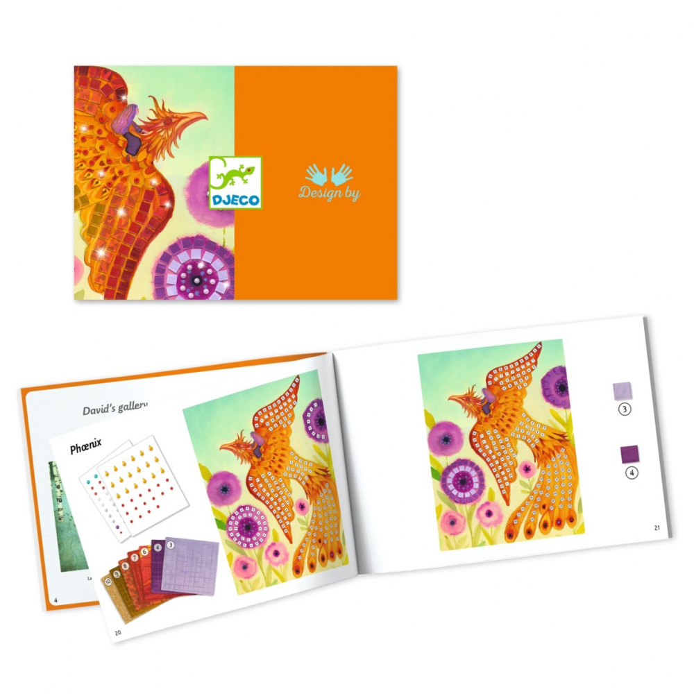 Joc creativ mozaic Creaturi mitice, Djeco [4]
