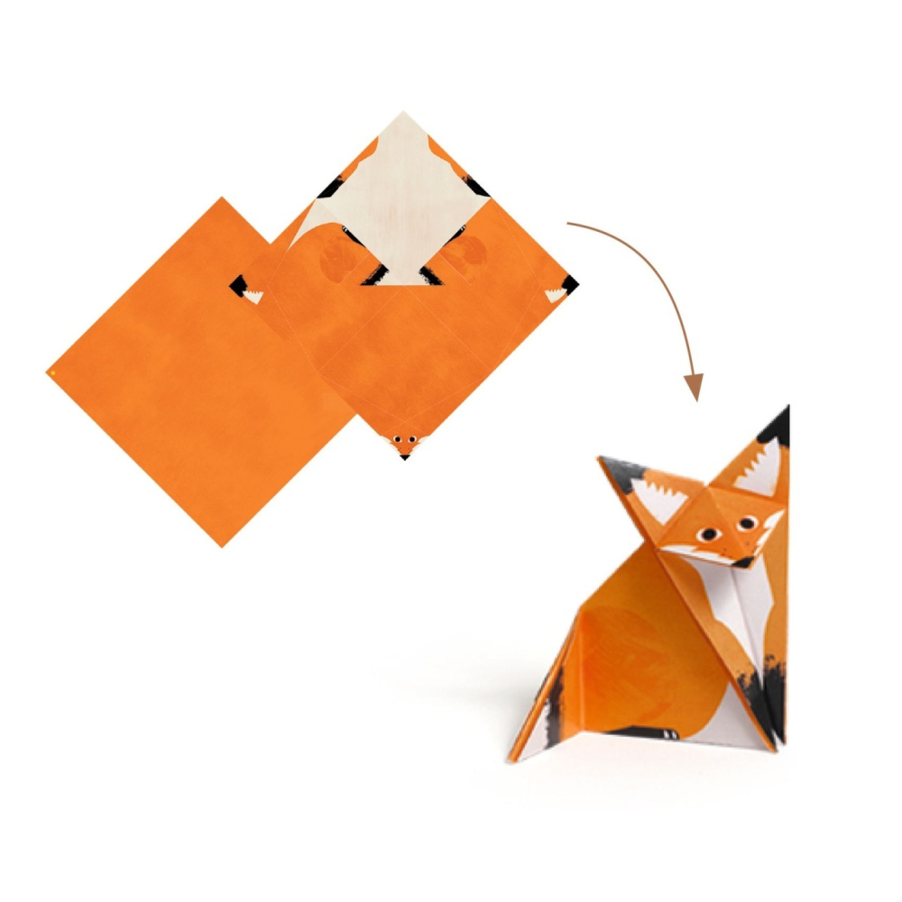 Joc creativ origami Animalele padurii, Djeco [2]