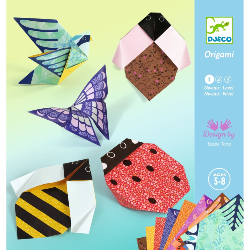 Joc creativ origami Micii locuitori ai gradinii, Djeco [3]