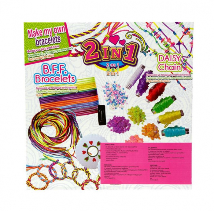 Joc creativ pentru fetite- Bratari  colorate impletite [2]