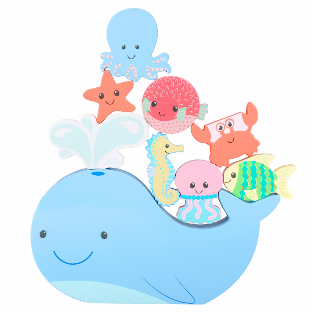 Joc de echilibru din lemn cu fauna marina, Orange Tree Toys [2]