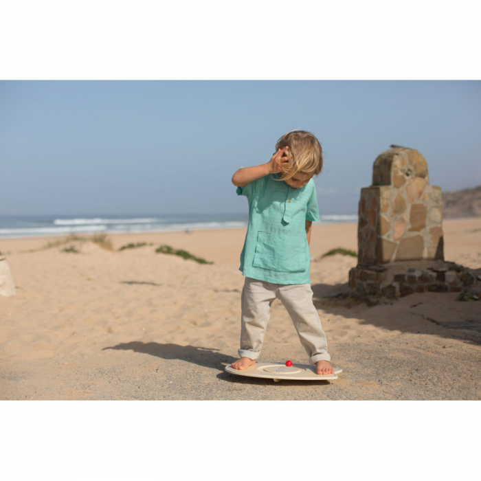 Joc de Echilibru - Placa de Surf cu Bile, Lemn, +3 Ani [4]