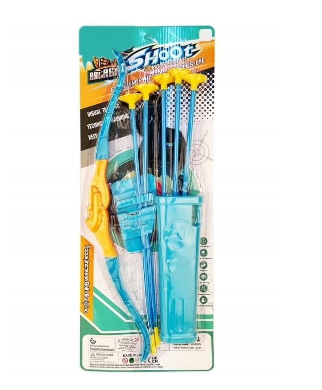 Joc de indemanare arc cu sageti si suport,plastic, 60 cm [3]
