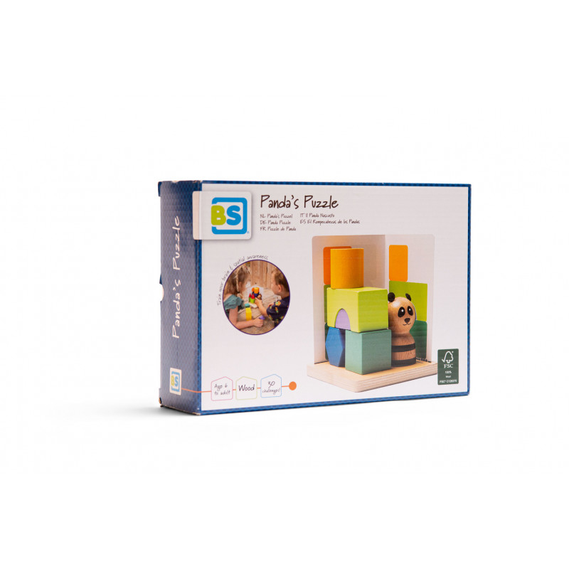 Joc de logica si atentie din lemn-Ursulet Panda puzzle,+4 ani [5]