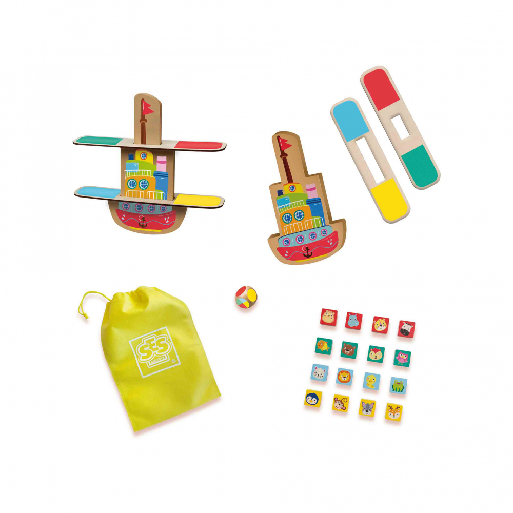 Joc de petrecere - Barca de echilibru cu accesorii incluse [4]