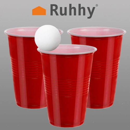 Joc de petrecere Beer Pong cu 50 de pahare si 3 mingiute [3]