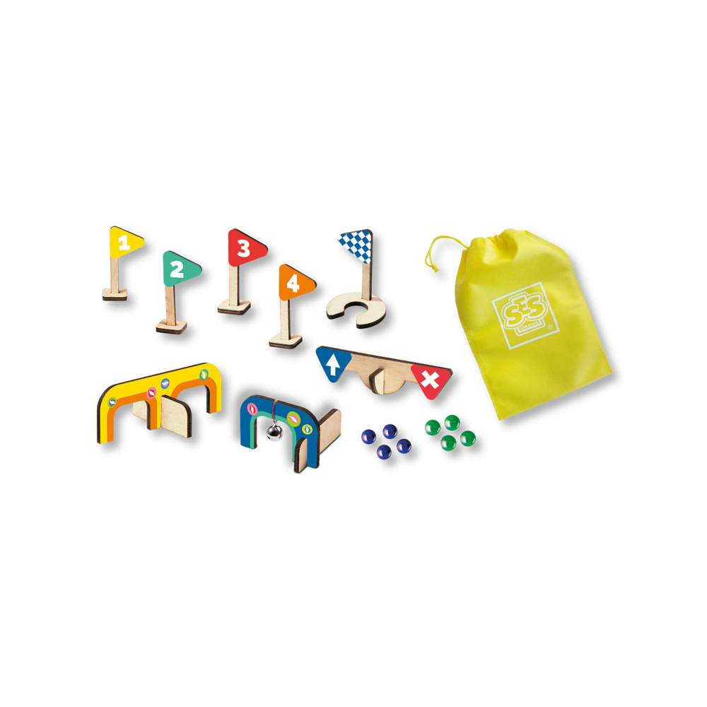 Joc de petrecere copii - Minigolf din lemn cu accesorii incluse [2]