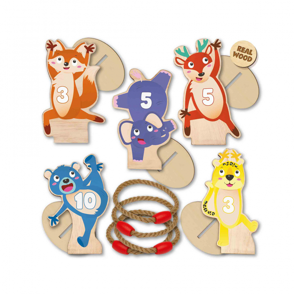 Joc de petrecere - Ring toss cu 5 figurine animale, +4 ani [2]