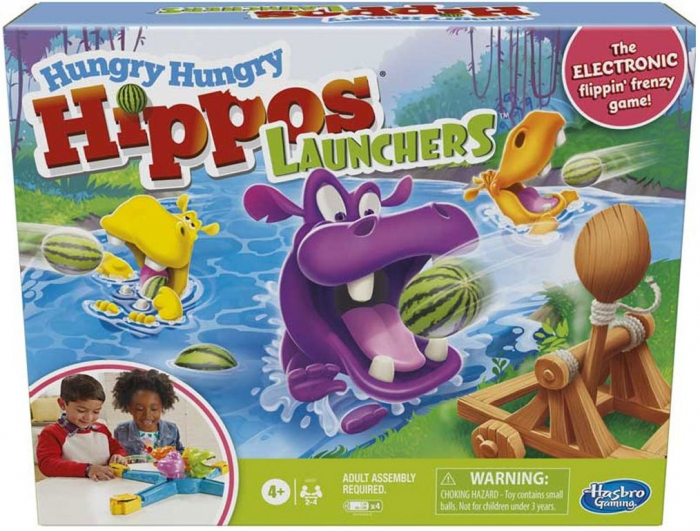 Joc de societate hungry hungry hippos launchers,+4 ani
