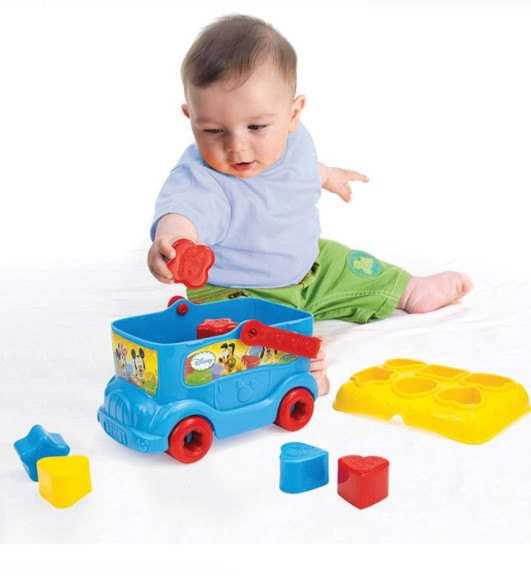 Joc de sortat-Autobuzul Mickey Mouse cu forme [3]