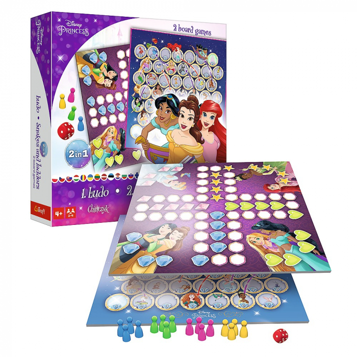 Joc Disney Princess 2in1 Ludo și Șerpișori Scări  [4]