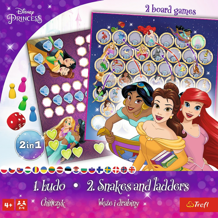 Joc Disney Princess 2in1 Ludo și Șerpișori Scări  [5]
