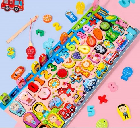 Joc Educativ 5 in 1 Incastru Numere [2]