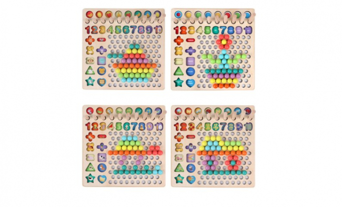 Joc educativ Bead Holder cu activitati si joc de pescuit [7]