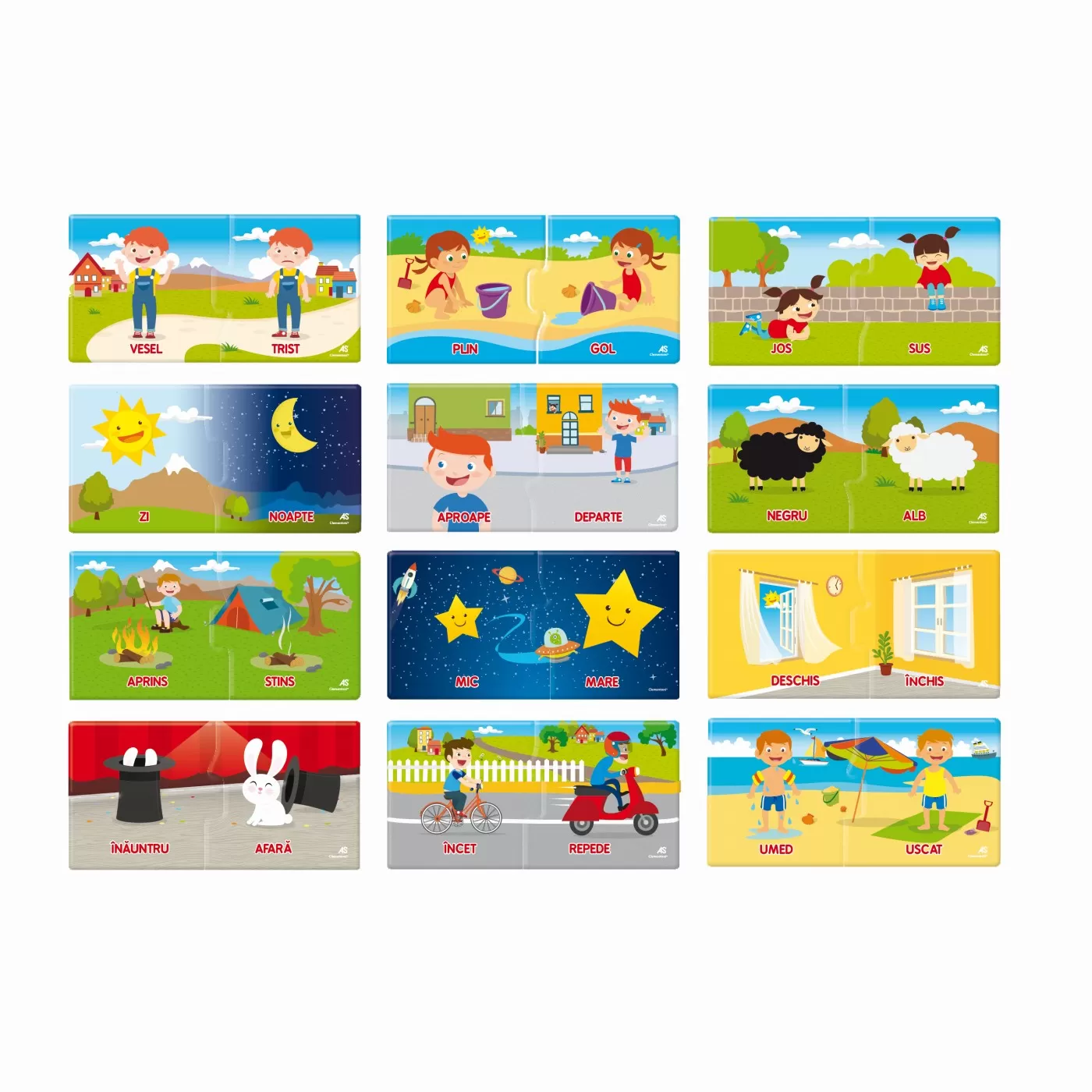 Joc educativ cu carduri tip puzzle- Jocul opozitiilor [2]