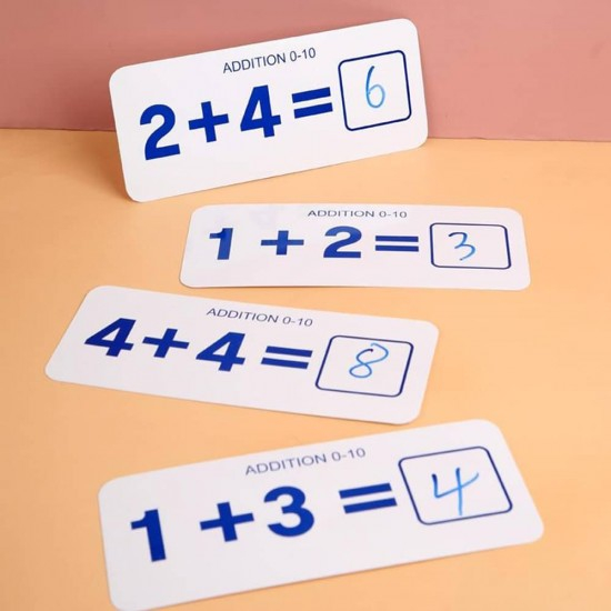 Joc educativ de matematica cu betiosare, carduri si numere din lemn, +4 ani [4]