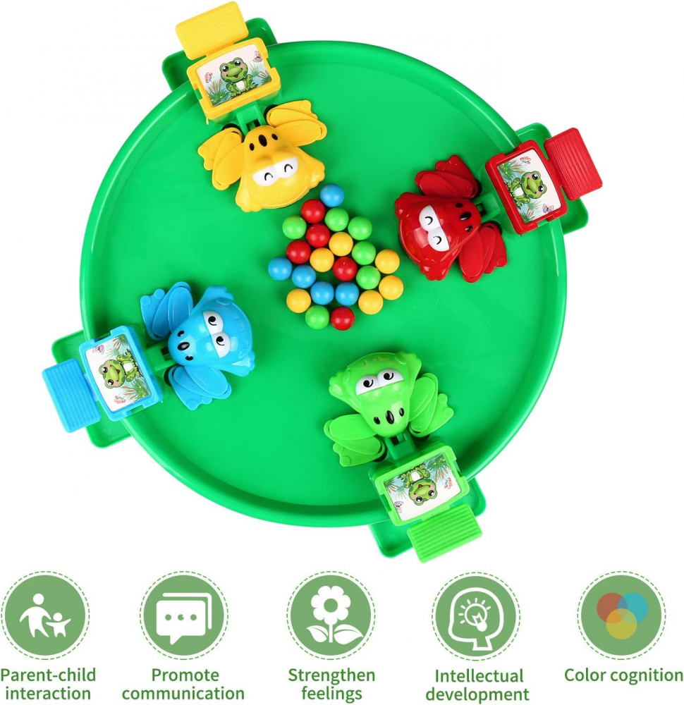 Joc Hungry Frog - Hrănește Broscuțele, Joc Interactiv pentru 4 Jucători [2]