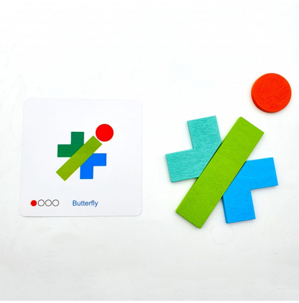 Joc interactiv de lemn multicolor - 21 piese [5]