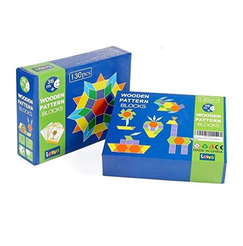 Joc interactiv din lemn multicolor - 130 piese [5]
