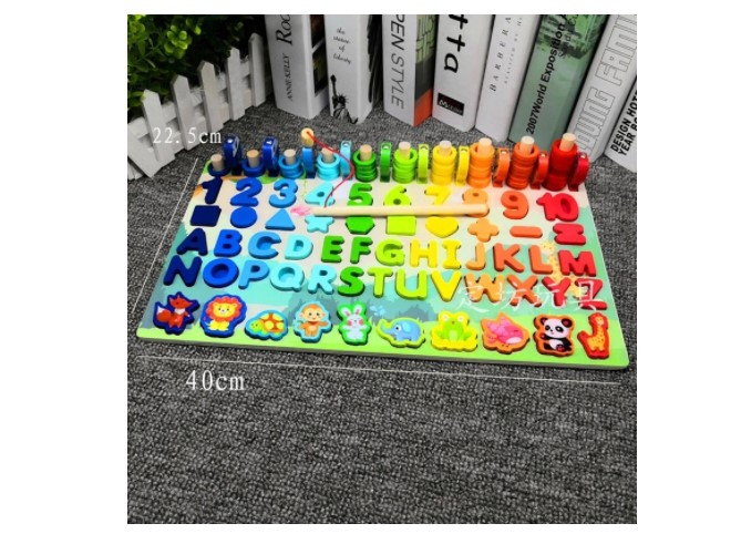 Joc logaritmic educativ de asociere si pescuit cu 6 activitati [4]