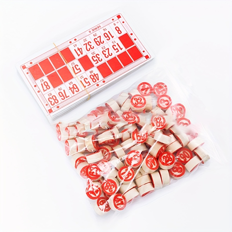 Joc Loto cu 90 piese lemn si 48 carduri,+6 ani