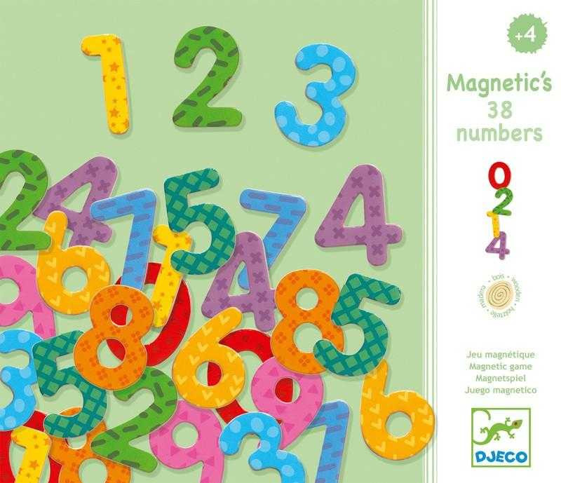 Joc magnetic Cifre colorate pentru copii Djeco