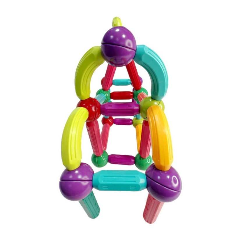 Joc magnetic de constructie STEM Magnetic Sticks, 64 piese, 3 ani+ [4]
