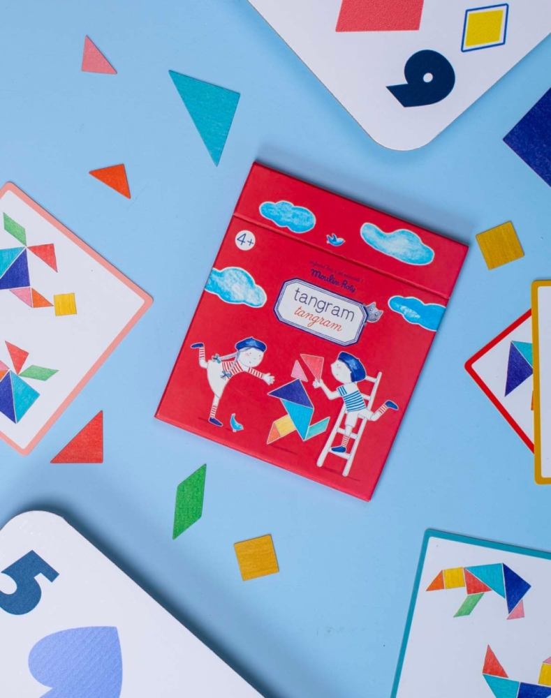 Joc magnetic educativ Tangram, Moulin Roty [5]