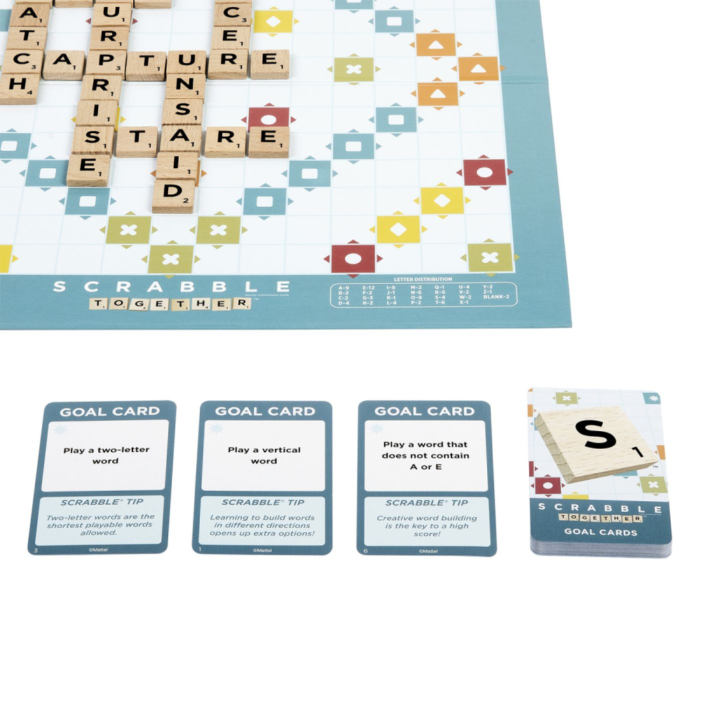 JOC SCRABBLE 2 IN 1 DIN LEMN IN LIMBA ENGLEZA [9]