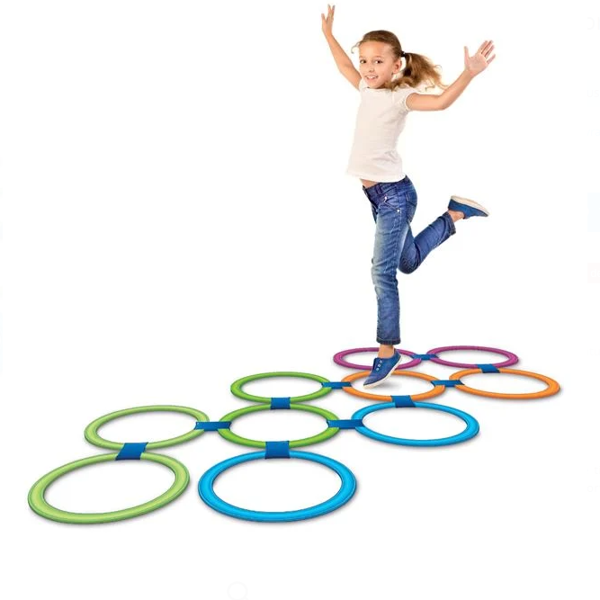 Joc sotron cercuri colorate din plastic Ø27 cm, 10 buc [2]