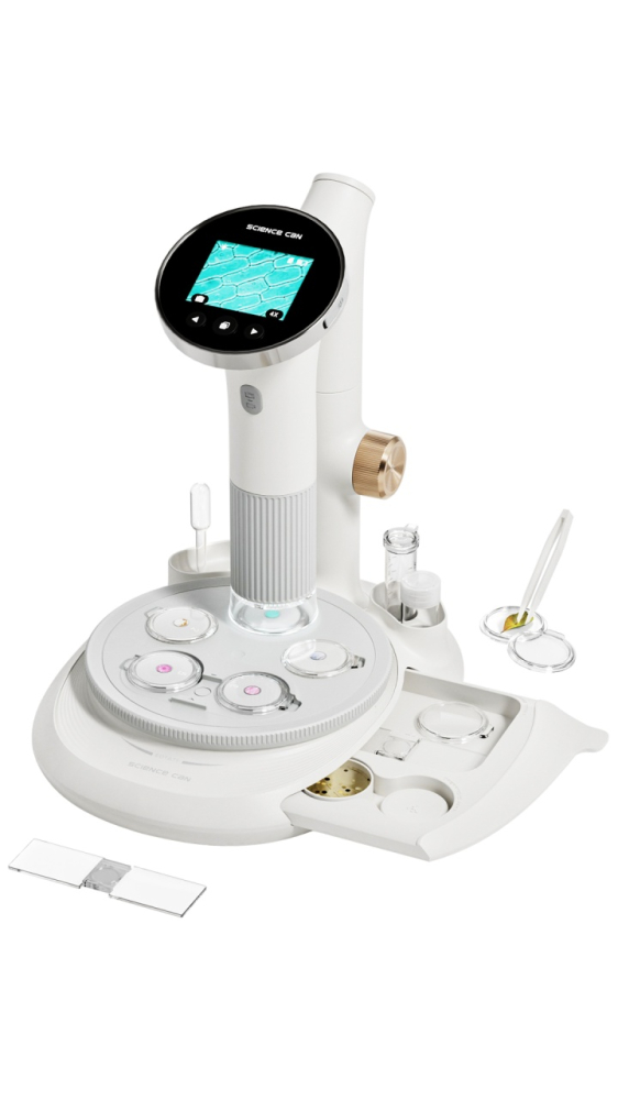 Joc STEM Microscop digital cu ecran integrat, TopBright