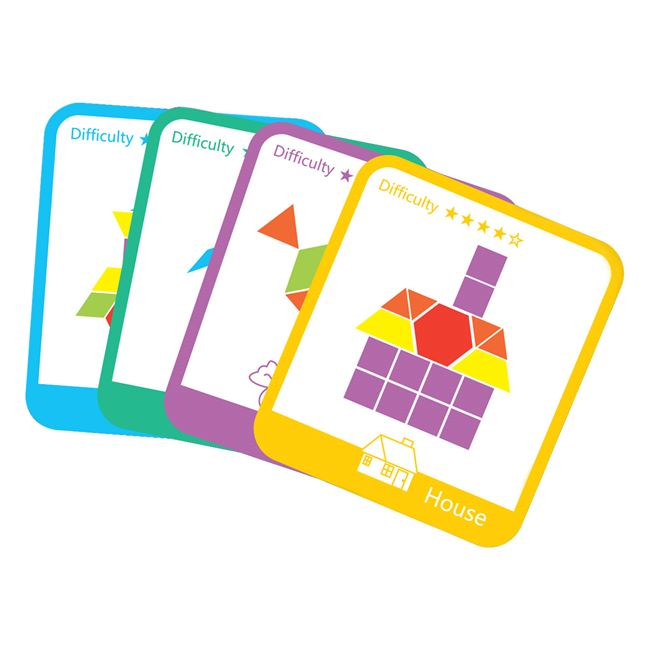 Joc Tangram din Lemn cu 155 Piese - Joc Educativ ! [2]
