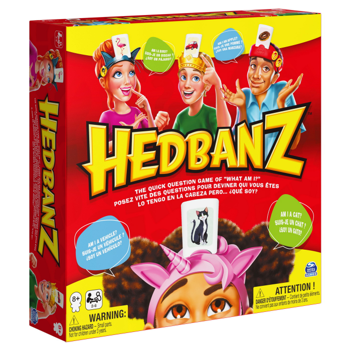 Jocul Original Hedbanz pentru Familie si Prieteni