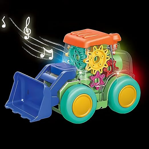 Jucărie Camion Electric Universal - Design Transparent cu Lumini și Muzică [4]