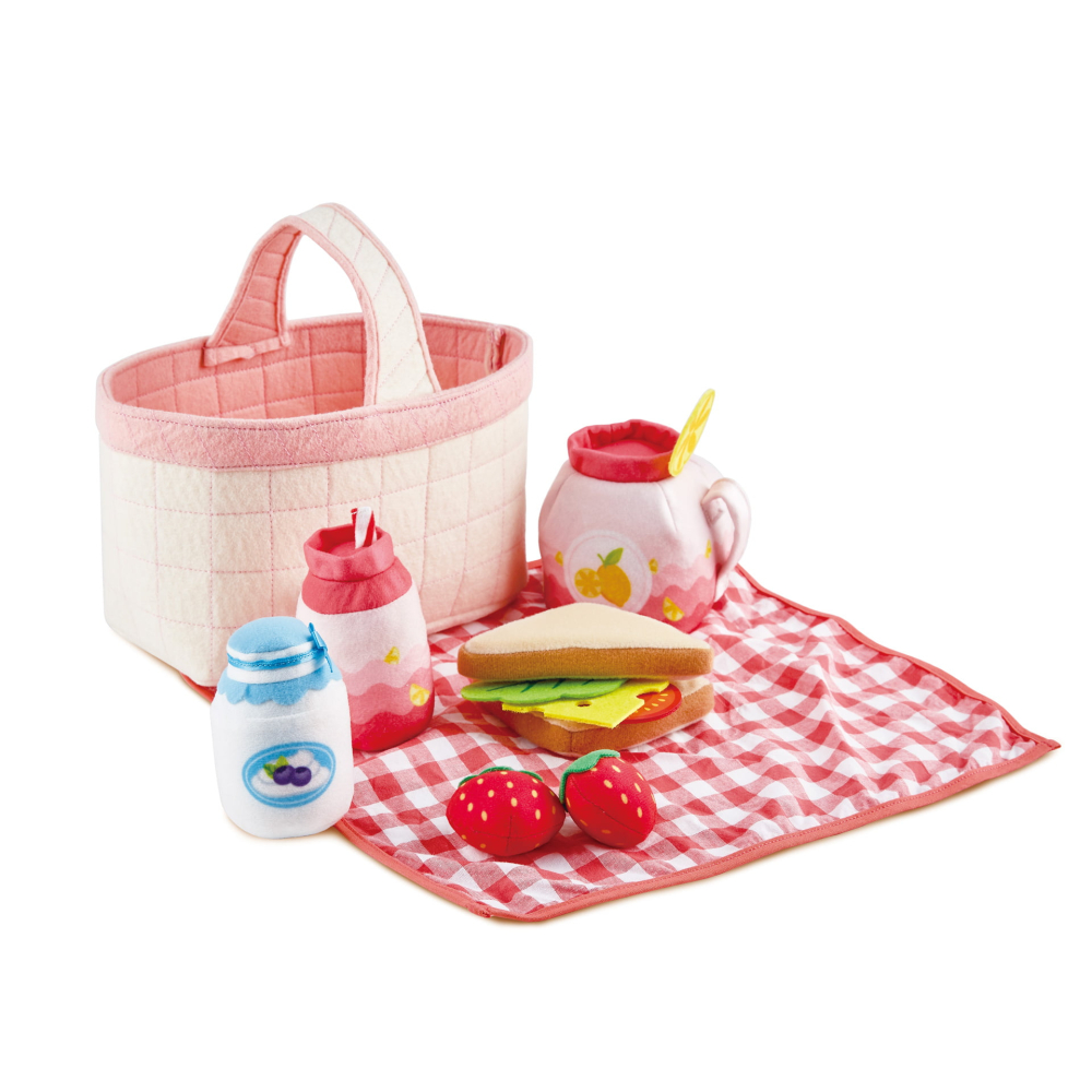 Jucărie – Coșuleț de picnic (14 piese, set moale textil) [3]